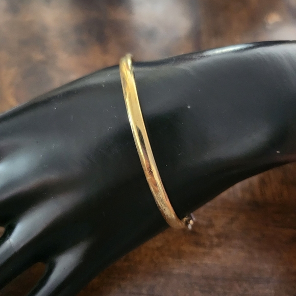 Jewelry - 925 sterling silver gold plated bangle